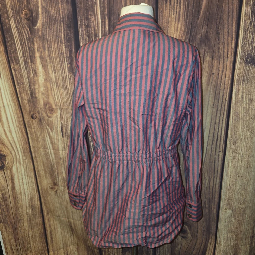 CAbi Regatta Shacket Size M Stripe
